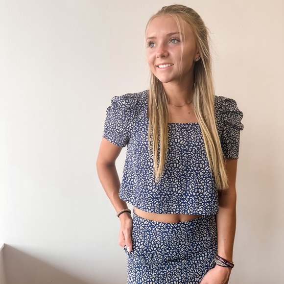 Leopard Print Matching Skirt Set - Picture 2 of 3